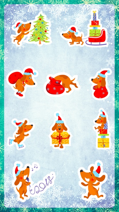 Dog Christmas - Sticker Pack screenshot 3