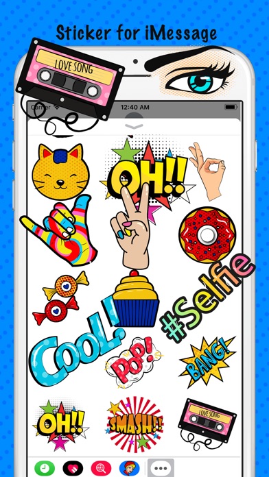 Modern Pop Art Funny Sticker screenshot 2
