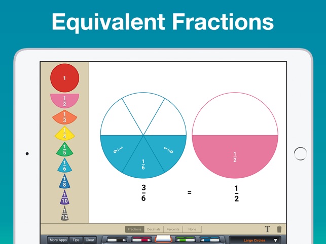 Fraction Circles Manipulative(圖2)-速報App