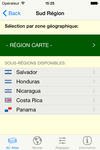 mapQWIK CA - Central America Zoomable Atlas screenshot 2