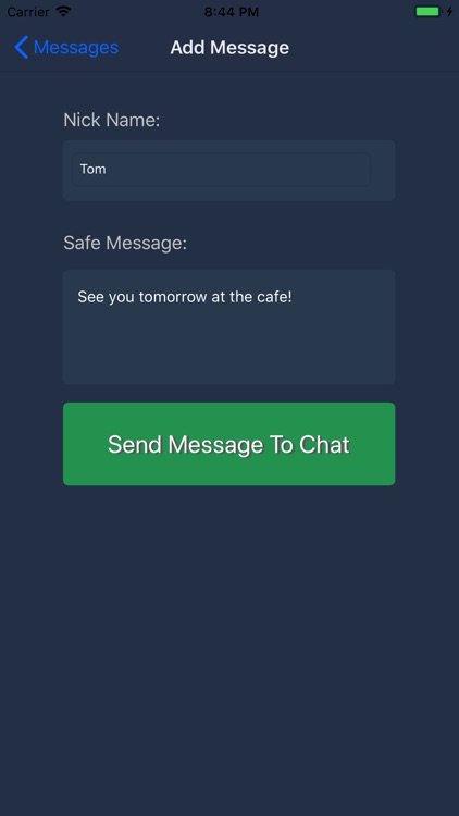 Safe Chat - Lock note message