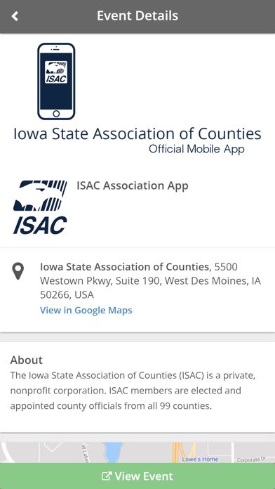 ISAC App screenshot 2
