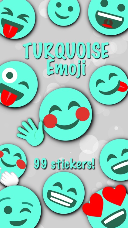 TURQUOISE Emoji • Stickers