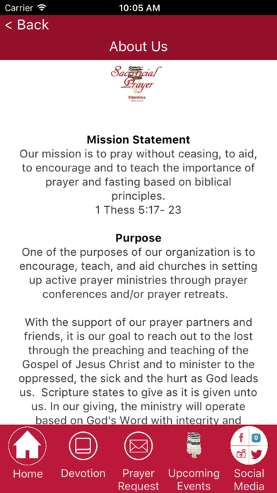 Sacrificial Prayer Ministries screenshot 3