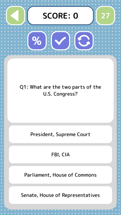 US Citizenship Quiz - Game screenshot 3