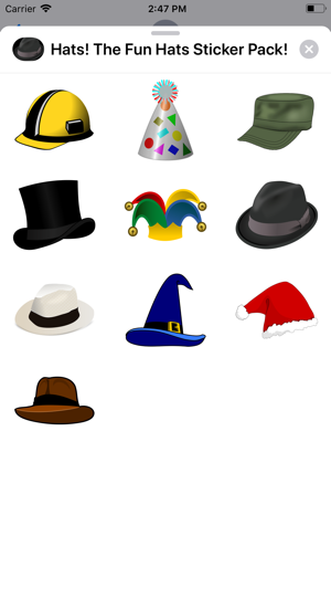 Hats! The Hats Sticker Pack