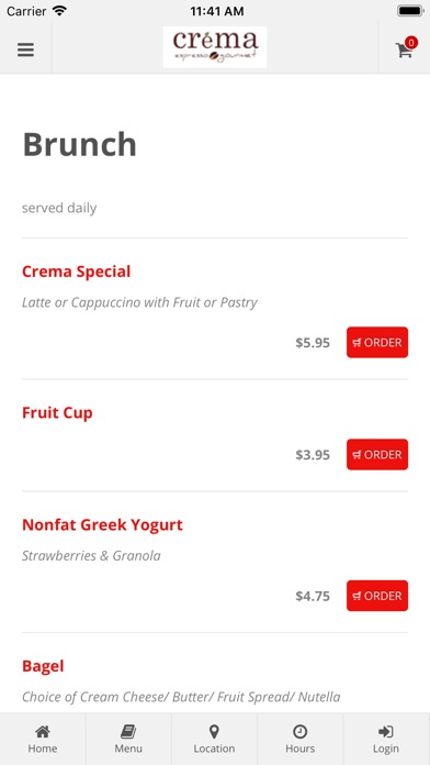 Crema Espresso Gourmet Orders screenshot 3