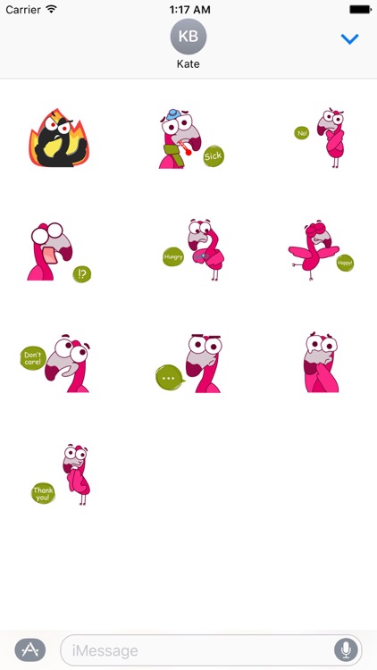 Flamingo Emoji Sticker