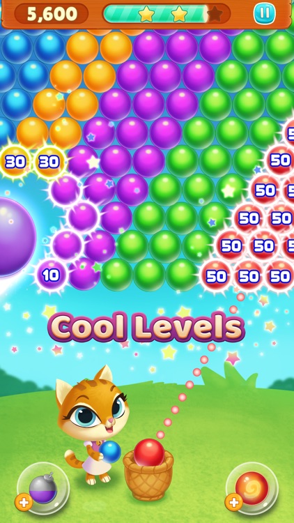 Kitty Pop Bubble Shooter screenshot-3