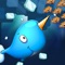 Hungry Narwhal is a fun game where you swim, dodge and rush your narwhal buddy around the tumbling ice blocks and eat as many fish as you can