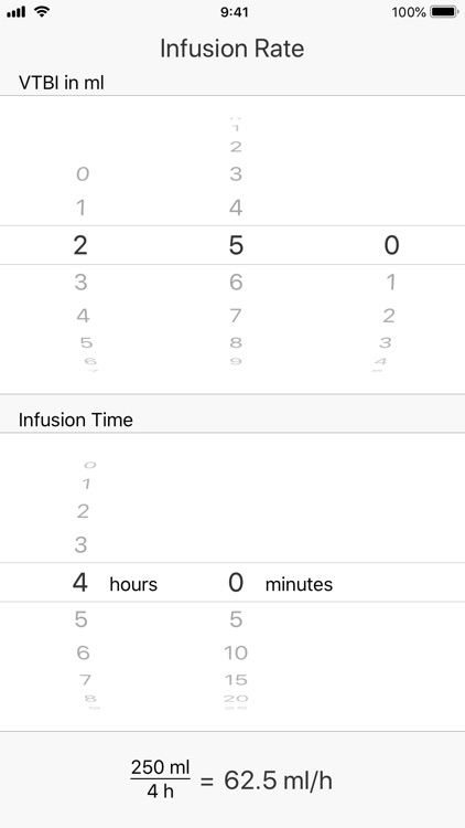 Infusion Rate