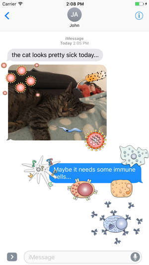 Immunology Cells Sticker Pack