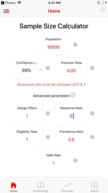 Sample Size Calculator - light screenshot-9