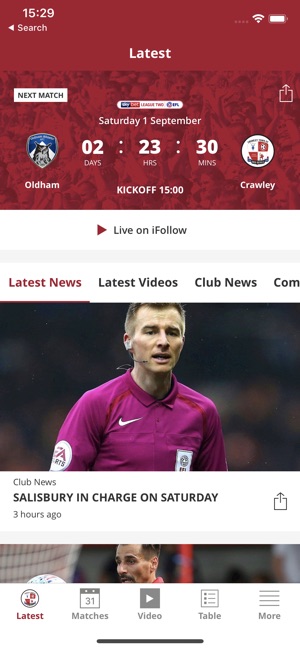 Crawley Town Official App(圖1)-速報App