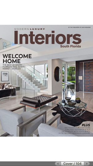 Modern Luxury Interiors South Florida Magazine(圖1)-速報App