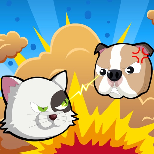 cats and dogs fighting cartoon