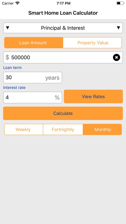 Smart Home Loan Calculator