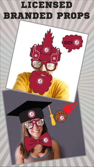 Alabama Crimson Tide Pro Photo Booth Stickers(圖2)-速報App