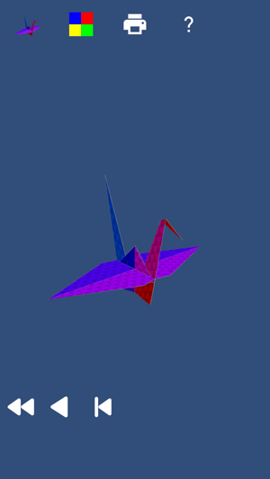 Tsuru - Origami Crane in 3D