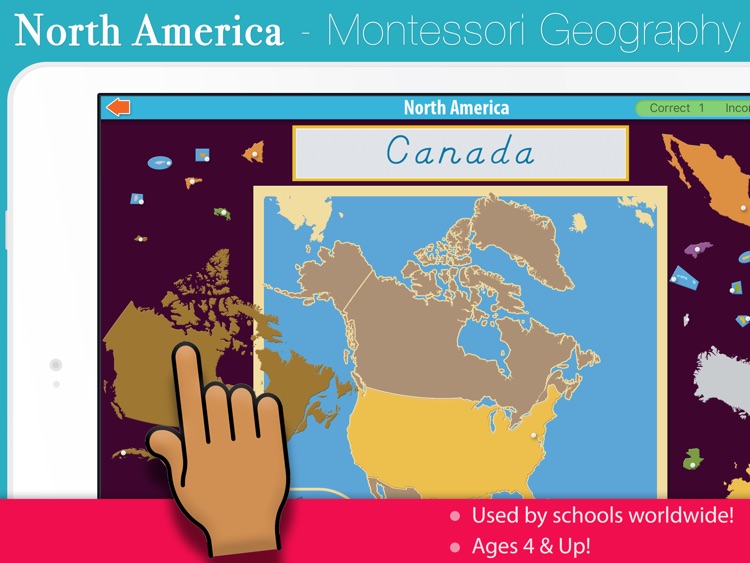 North America - Montessori Approach To Geography