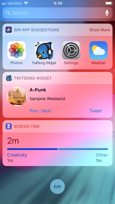 TwitSong Widget screenshot1