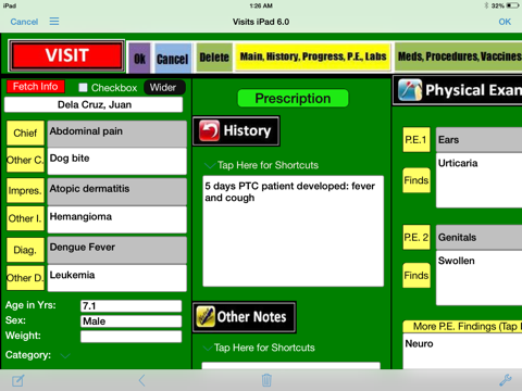 Patient Files for iPad screenshot 2