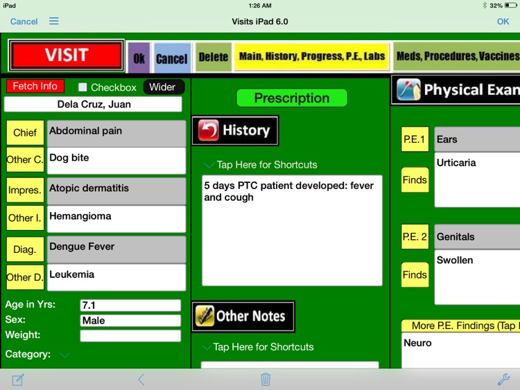 Patient Files for iPad