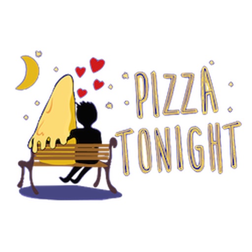 I Love Pizza Forever Sticker