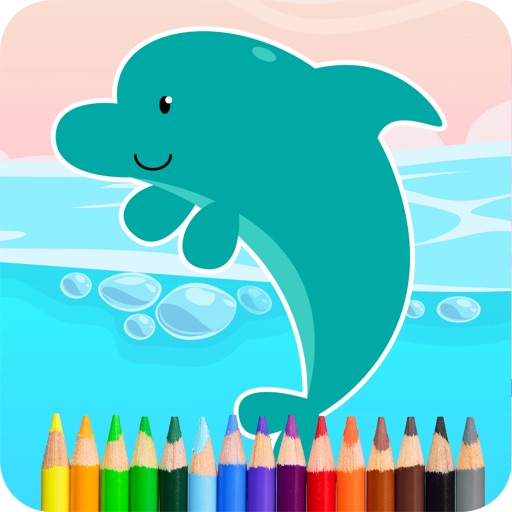 Coloring Dolphin Game Full iOS App