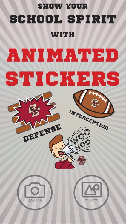 Boston College Eagles Animated Selfie Stickers