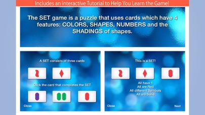 SET Mania – The Official SET Card Game App for The Family Game of Visual Perception Screenshot 2