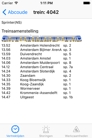 Treininfo screenshot 2