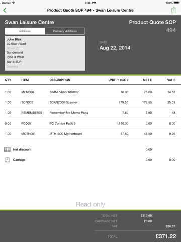 Sage 50 Mobile Sales screenshot 4