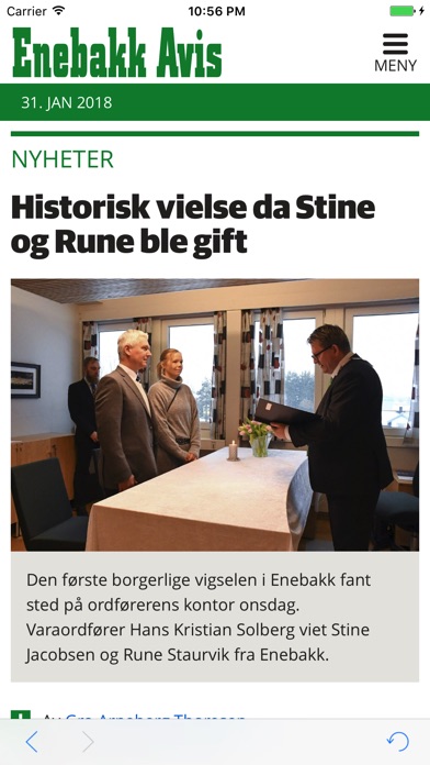 Enebakk Avis nyheter screenshot 2