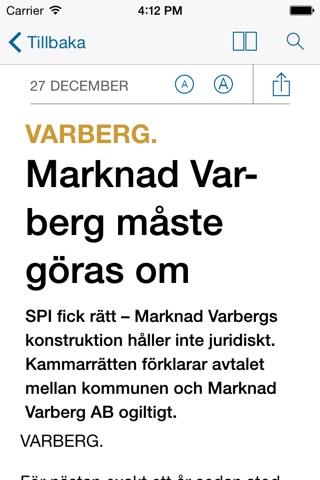 Hallands Nyheter e-tidning screenshot 4