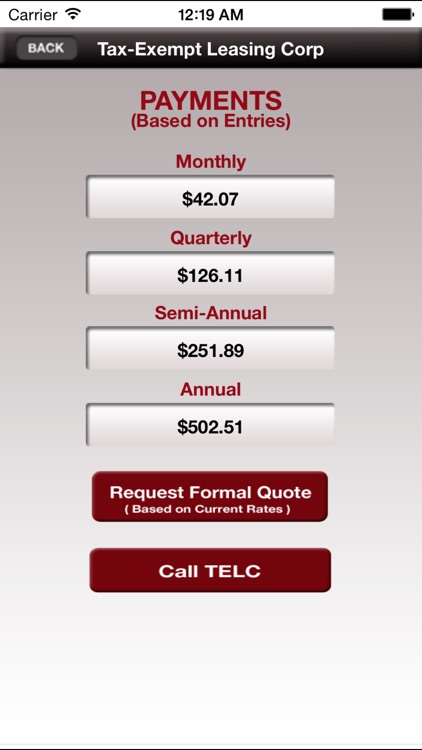 TELC Calculator