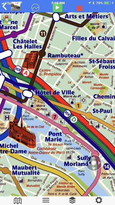 Paris Scaled Tour Maps screenshot 3