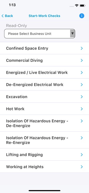 Chevron Start-Work Checks(圖2)-速報App