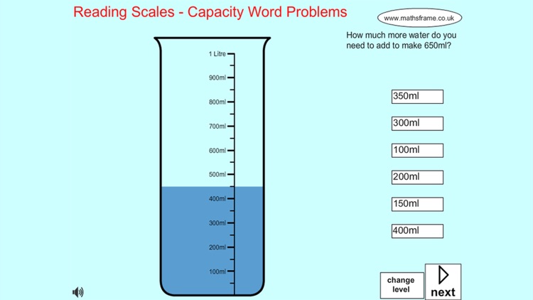 Capacity Word Problems