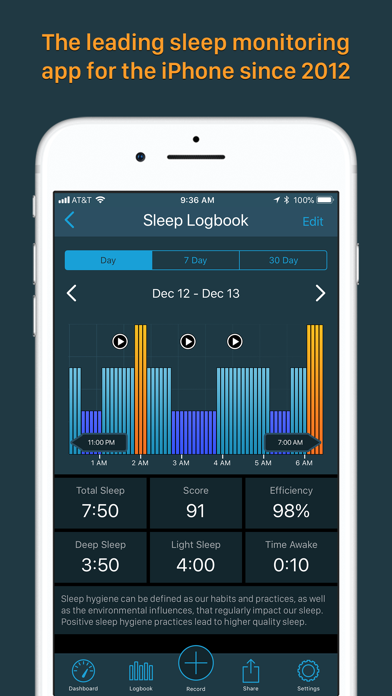 Sleep by MotionX Screenshot 2