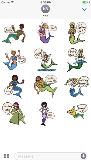 Moody Mermaids Sticker Pack(圖4)-速報App