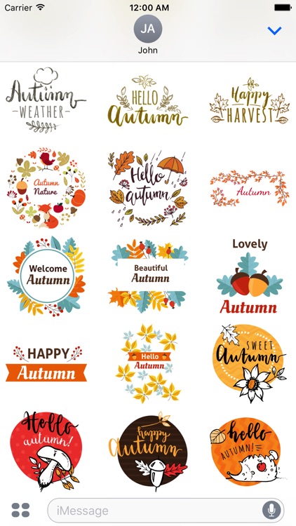 Autumn Greetings - Say it With Beautiful Stickers