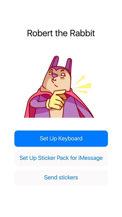 Robert the Rabbit – Stickers & Emoji screenshot-4