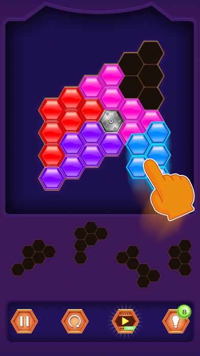 Hexa Blocks Match Puzzle screenshot 2