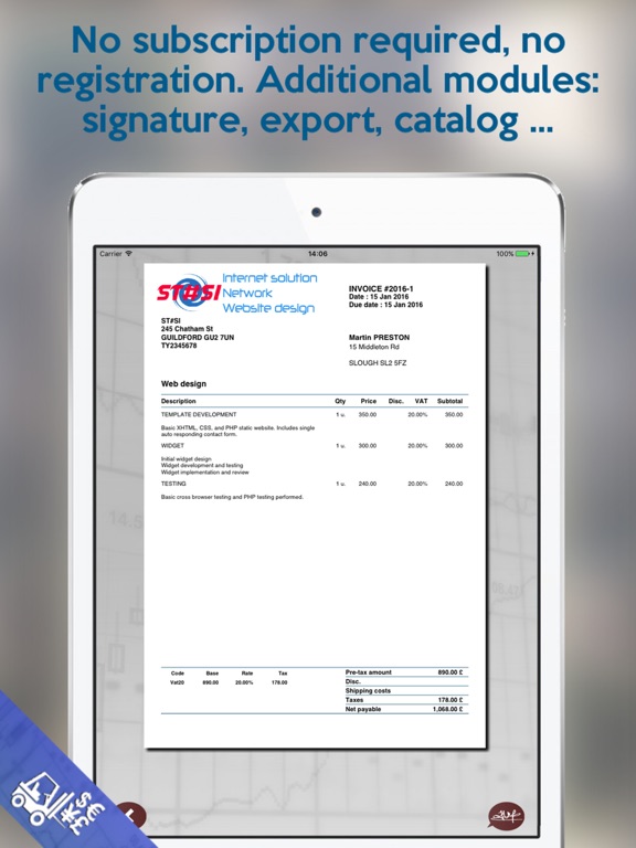 Estimates & Invoices Dux-factiのおすすめ画像4