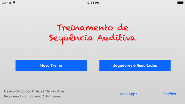 Treinamento de Sequência Auditiva