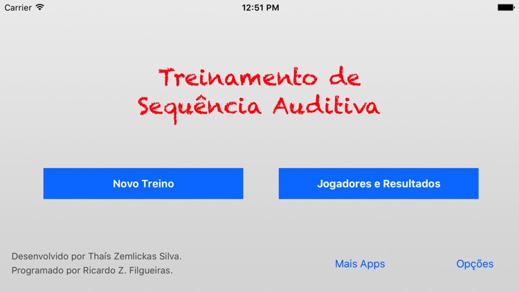 Treinamento de Sequência Auditiva