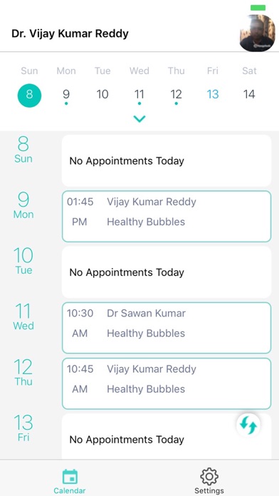 eMH Appointments screenshot 2