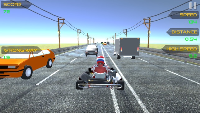 Traffic Go Kart Racer 3D