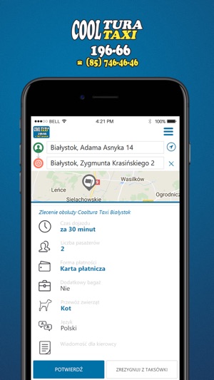 Cooltura Taxi - Białystok(圖3)-速報App